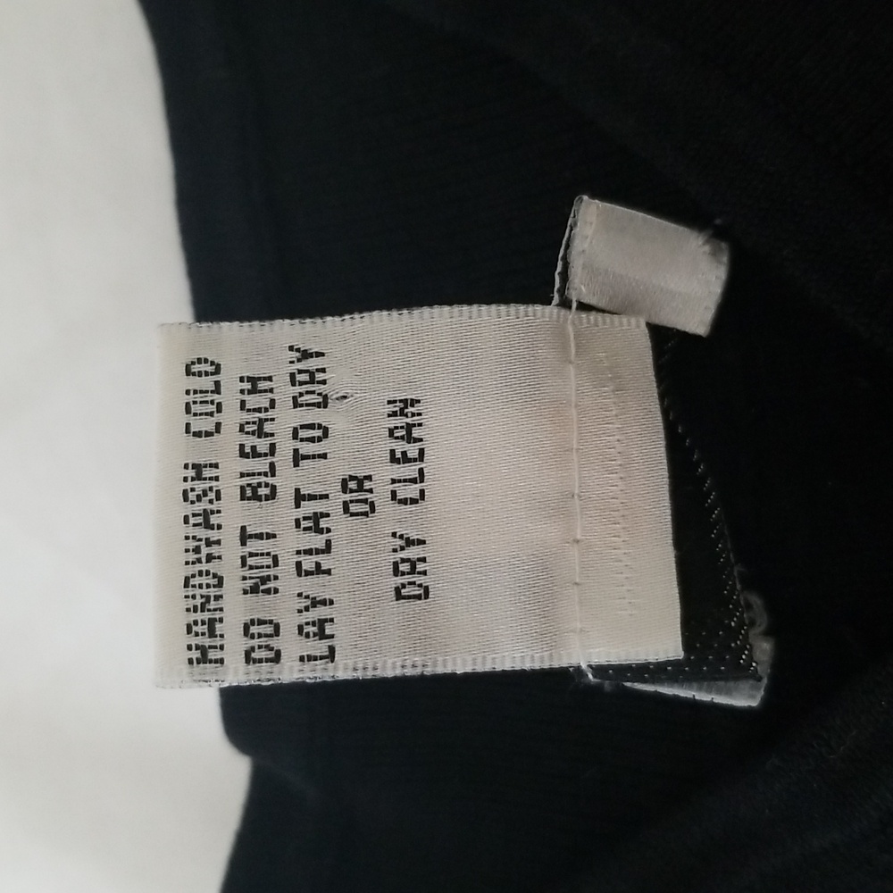Vintage Cache sleeveless black shirt with collar and floral embroidery (M) - Picture 3 of 9